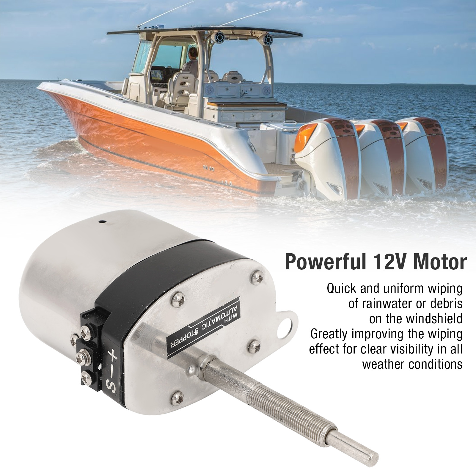 Electric Motor Windshield Wipe - Fishing Boat Trolling Motor บทวิจารณ์และราคา