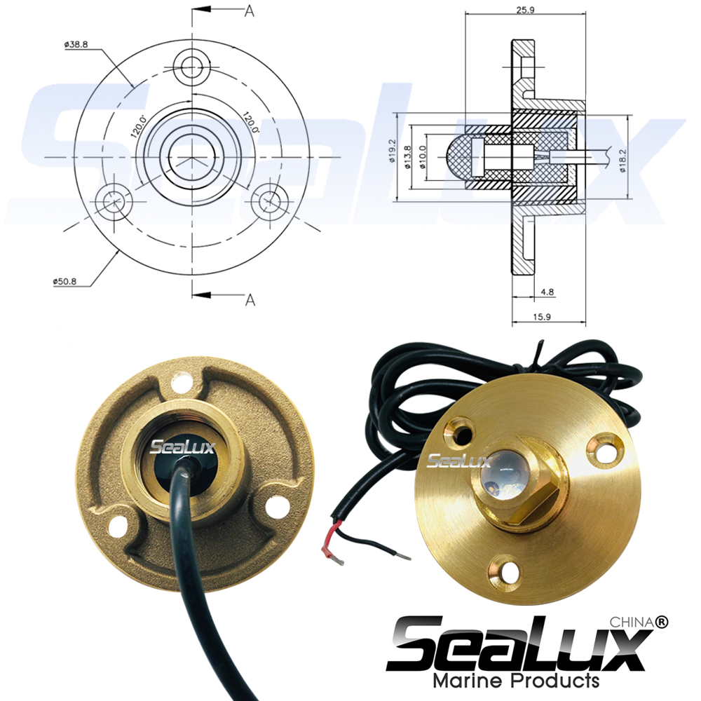 Sealux Brass drain plug LED li - Fishing Boat Navigation Light บทวิจารณ์และราคา