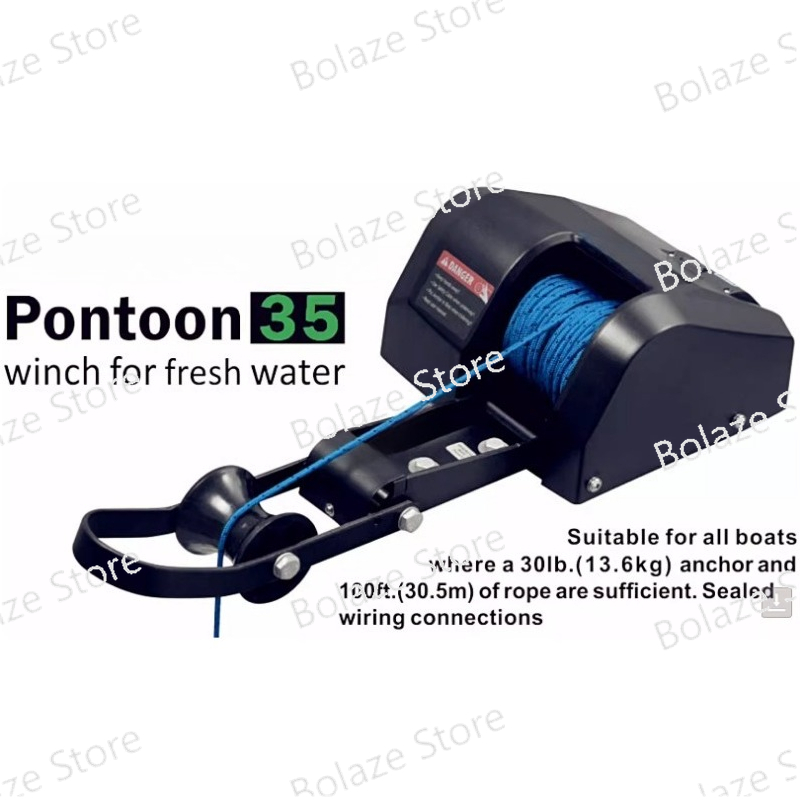 Marine Electric Windlass Saltw - Fishing Boat Anchor Winch บทวิจารณ์และราคา