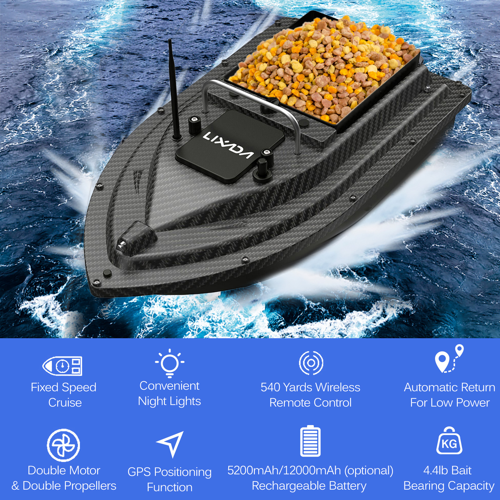 Fishing Bait Boat GPS Fishing  - Fishing Boat Gps บทวิจารณ์และราคา