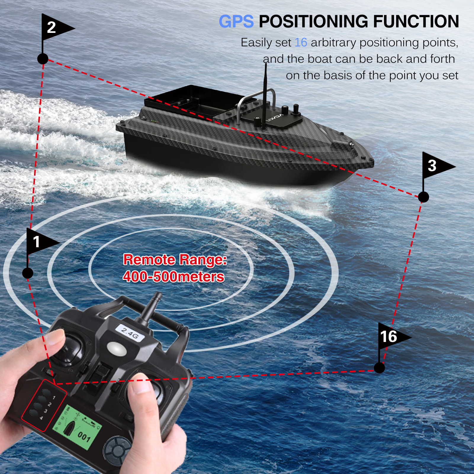 Fishing Bait Boat GPS Fishing  - Fishing Boat Gps บทวิจารณ์และราคา