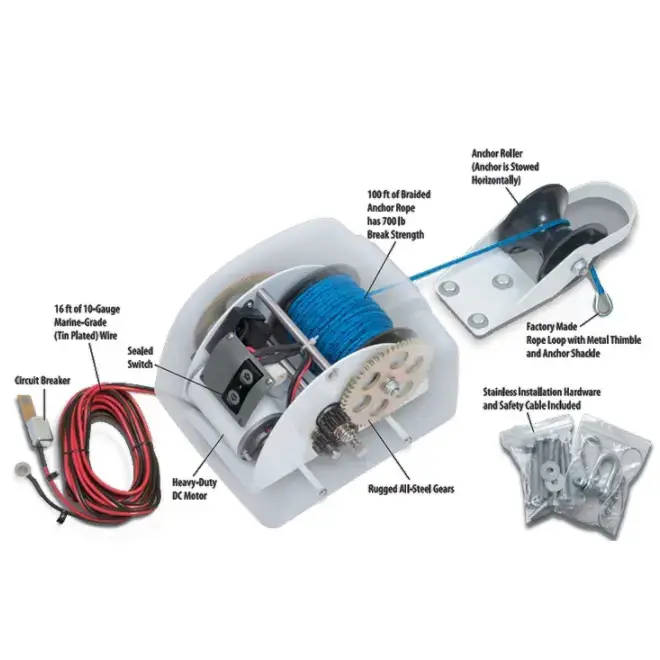Factory Direct Sailboat Yacht  - Fishing Boat Anchor Winch บทวิจารณ์และราคา