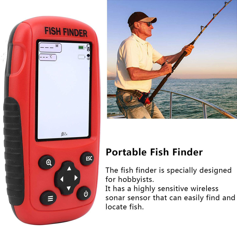 Fish finder wireless Wireless  - Fishing Boat Depth Finder บทวิจารณ์และราคา