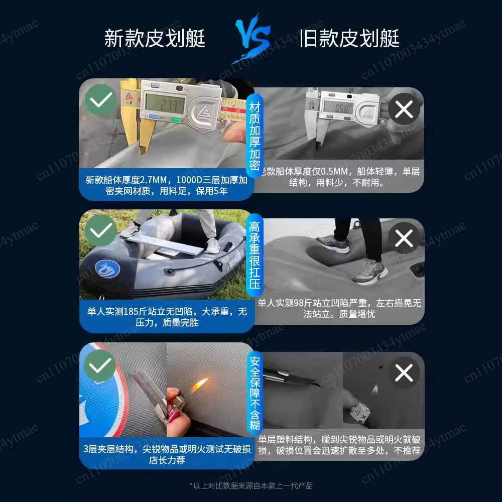 Portable Abrasion Proof Inflat - Fishing Boat Inflatable บทวิจารณ์และราคา