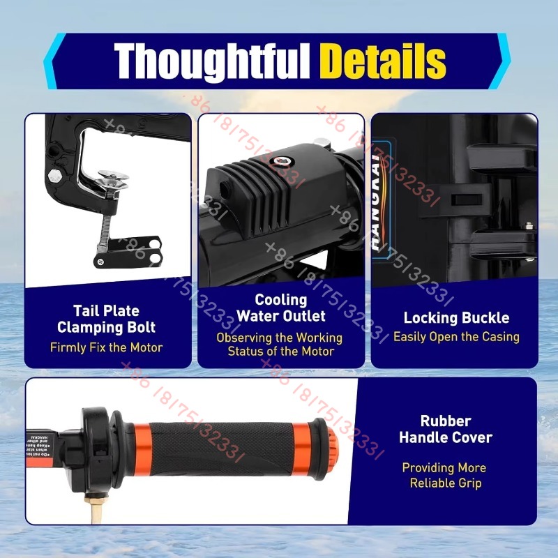 HANGKAI Outboard Motor, 3.6  2 - Fishing Boat Outboard Motor บทวิจารณ์และราคา