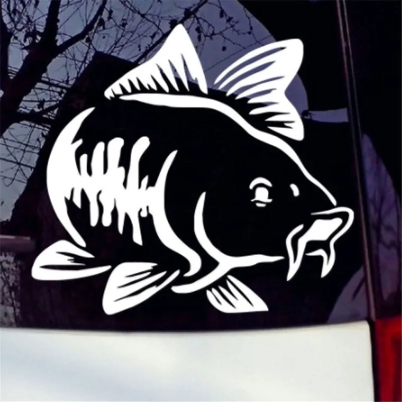 Car Sticker Cartoon Carp Fishi - Fishing Boat Oar บทวิจารณ์และราคา