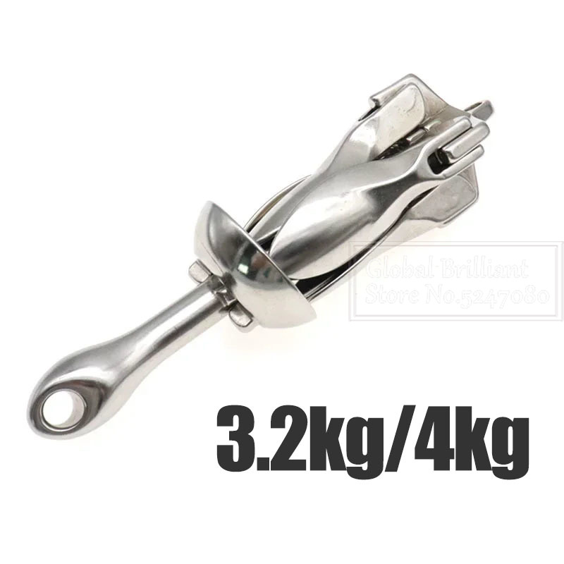 3.2KG/4KG Boat Stainless Steel - Fishing Boat Anchor บทวิจารณ์และราคา