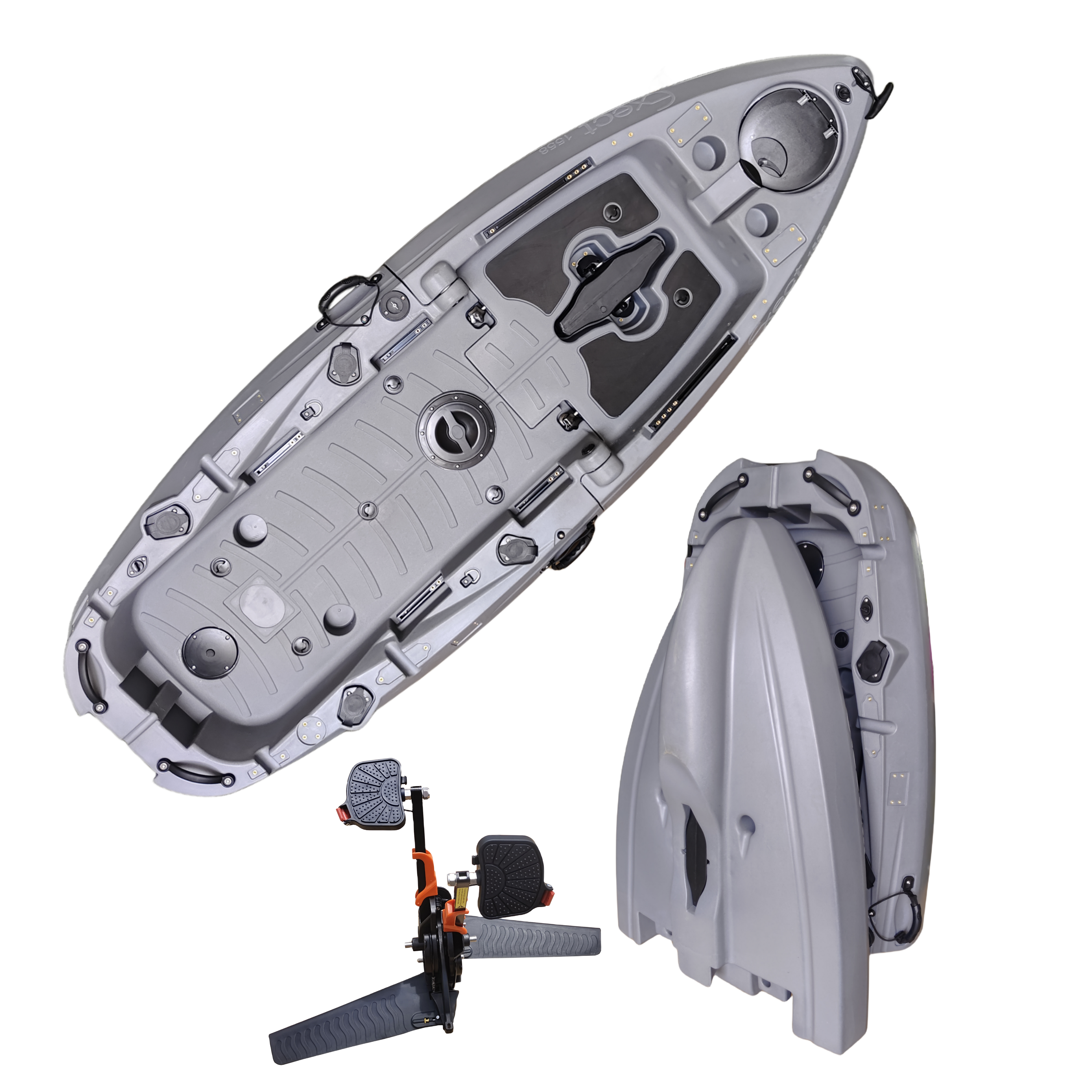Plastic Kayak Pedal Kayak Fish - Fishing Boat Seat บทวิจารณ์และราคา