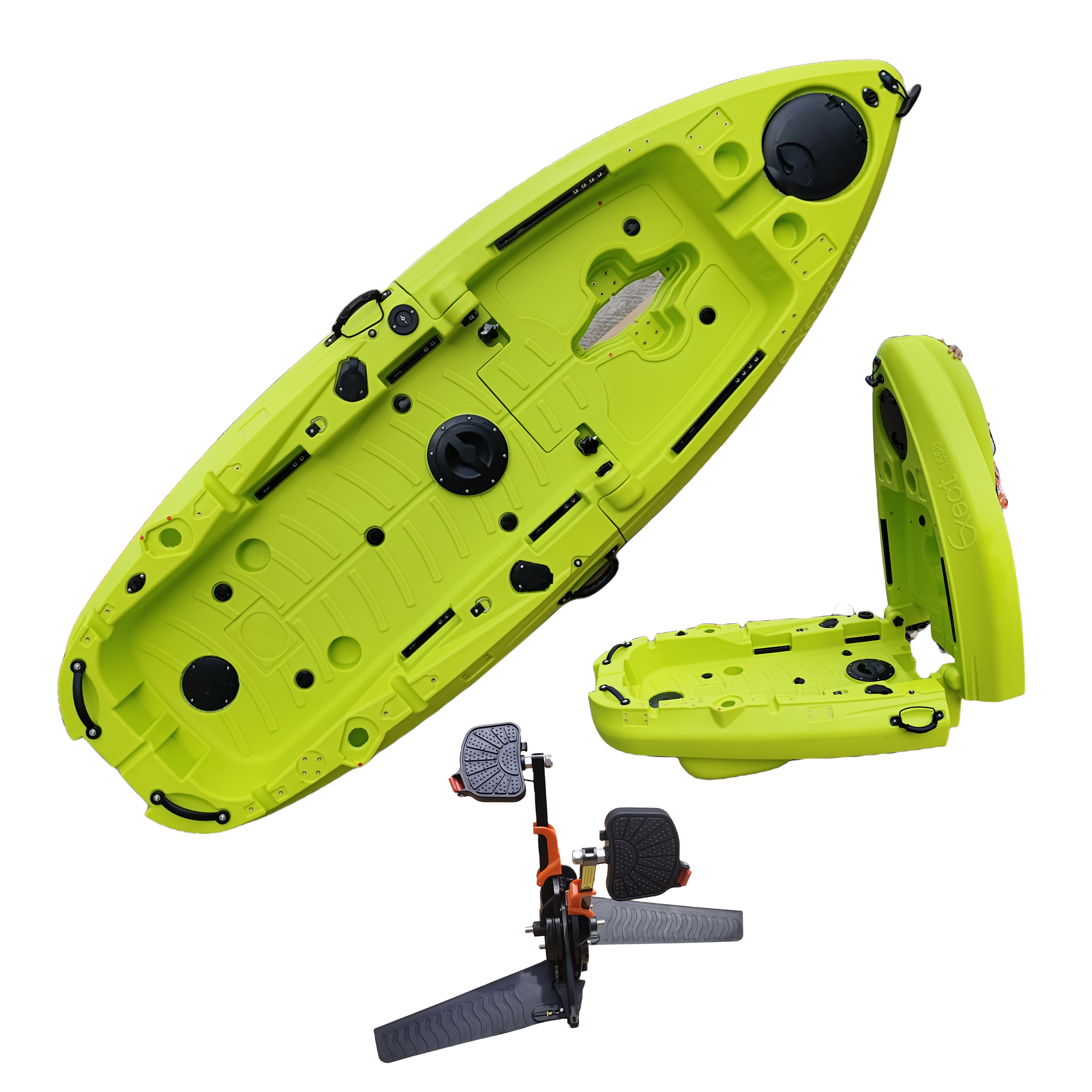Plastic Kayak Pedal Kayak Fish - Fishing Boat Seat บทวิจารณ์และราคา