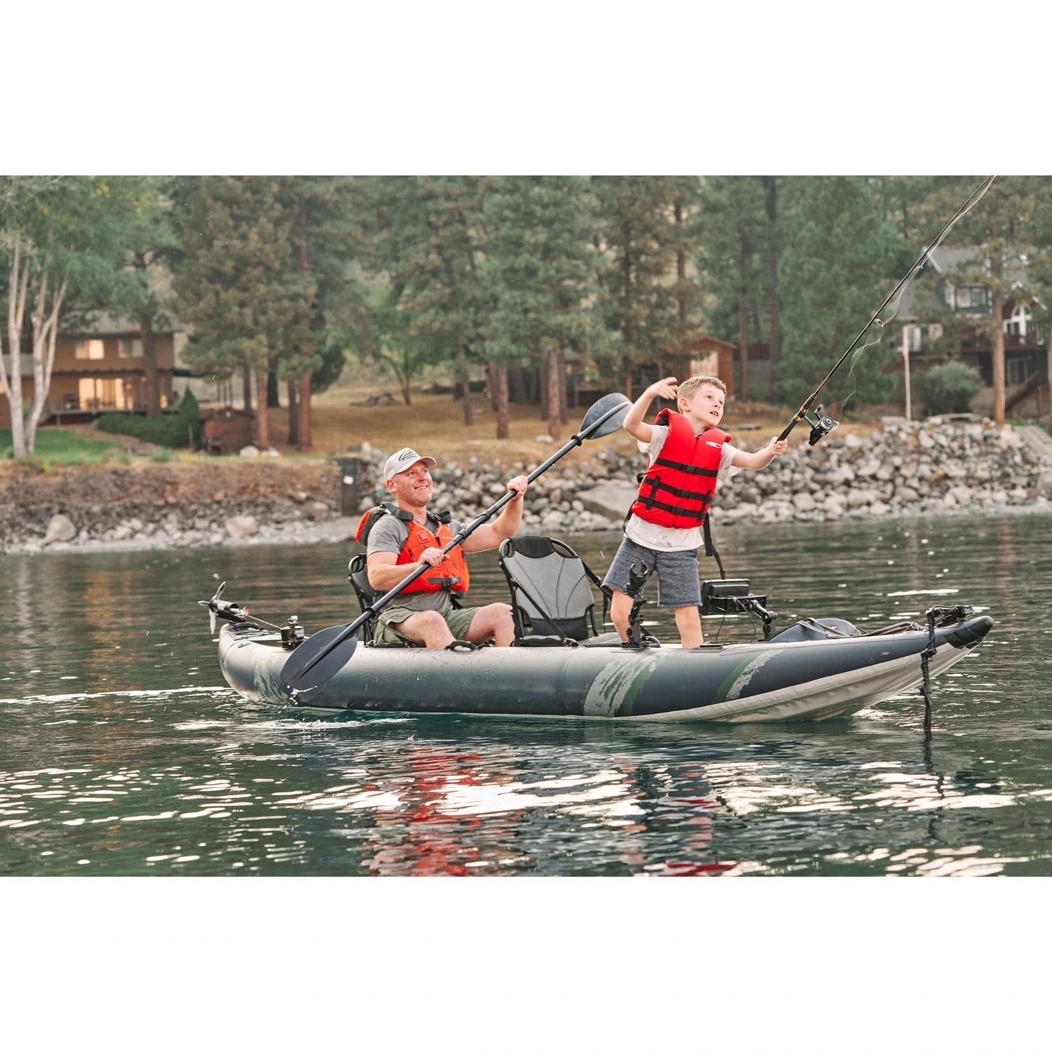 Airo Inflatable Fishing Kayak  - Fishing Boat Seat บทวิจารณ์และราคา