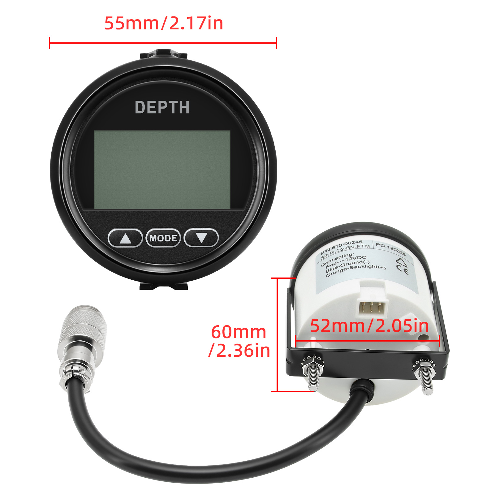 New Depth Detector 52mm/2in Ma - Fishing Boat Gps บทวิจารณ์และราคา