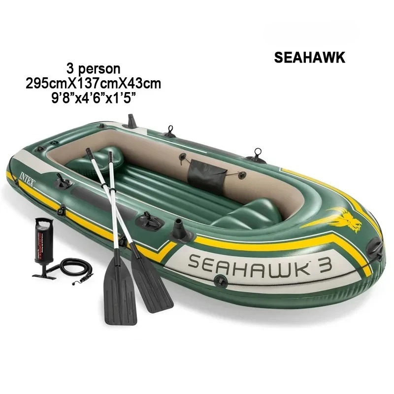 295*137*43cm 3 Person Inflatab - Fishing Boat Paddle บทวิจารณ์และราคา