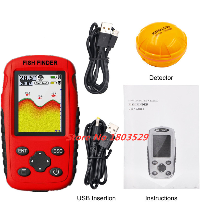 Update 200M Portable Sonar Fis - Fishing Boat Depth Finder บทวิจารณ์และราคา