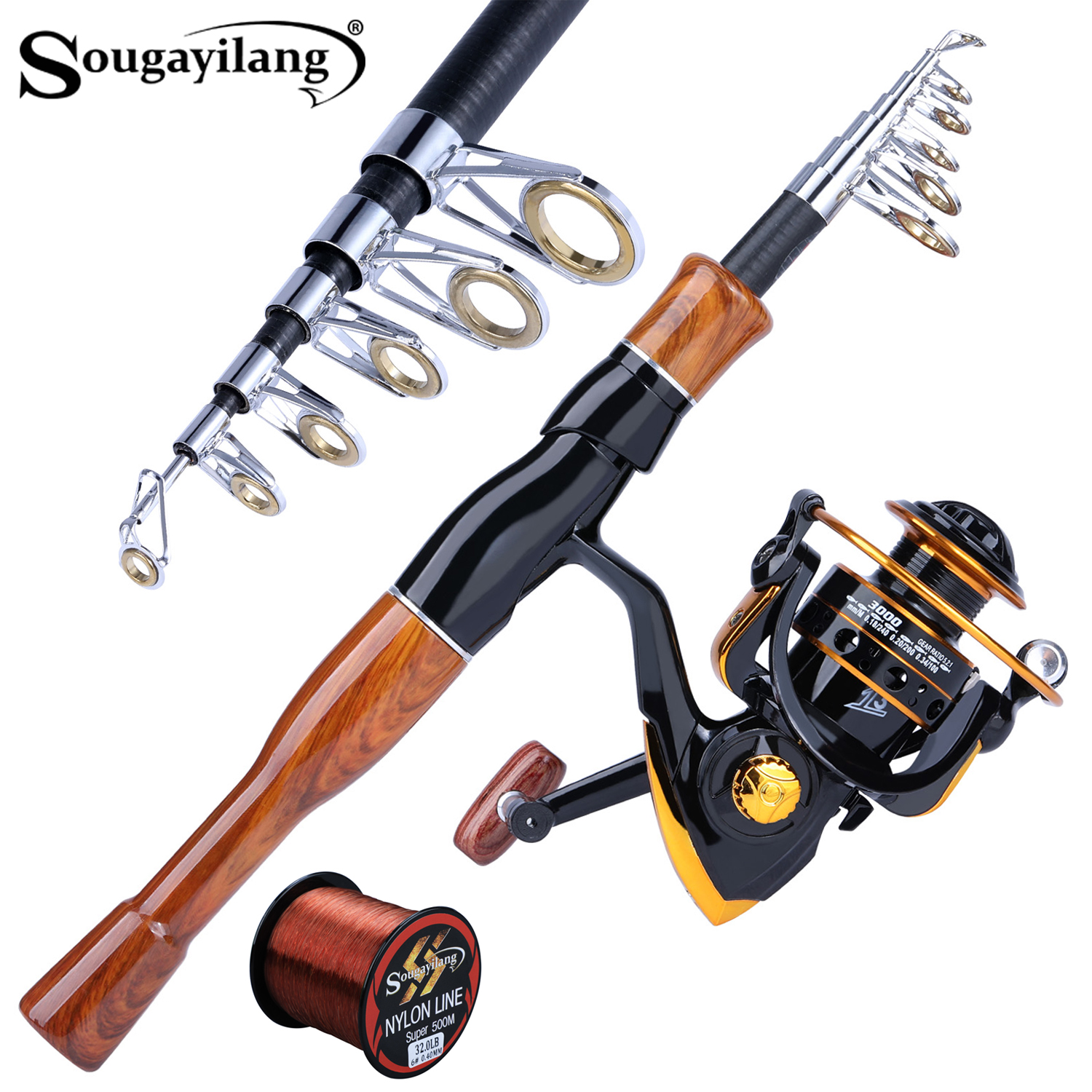 Sougayilang Fishing Rod Reel C - Fishing Boat Fiberglass บทวิจารณ์และราคา