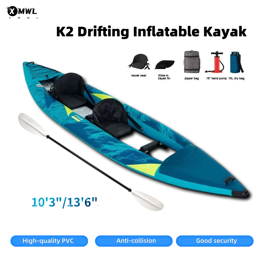 Canoe Kayak Inflatable Boat 1- - Fishing Boat Oar บทวิจารณ์และราคา