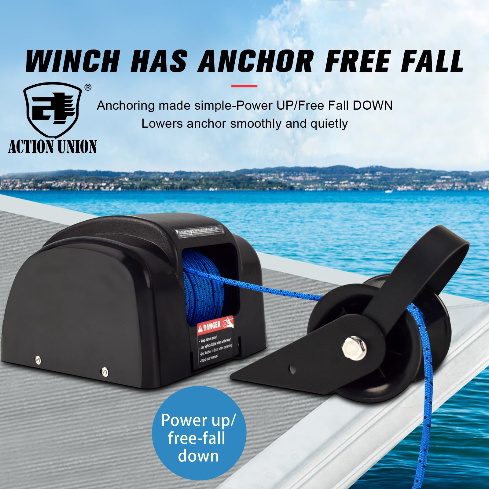 Electric anchor winch 12V, sui - Fishing Boat Steering Wheel บทวิจารณ์และราคา