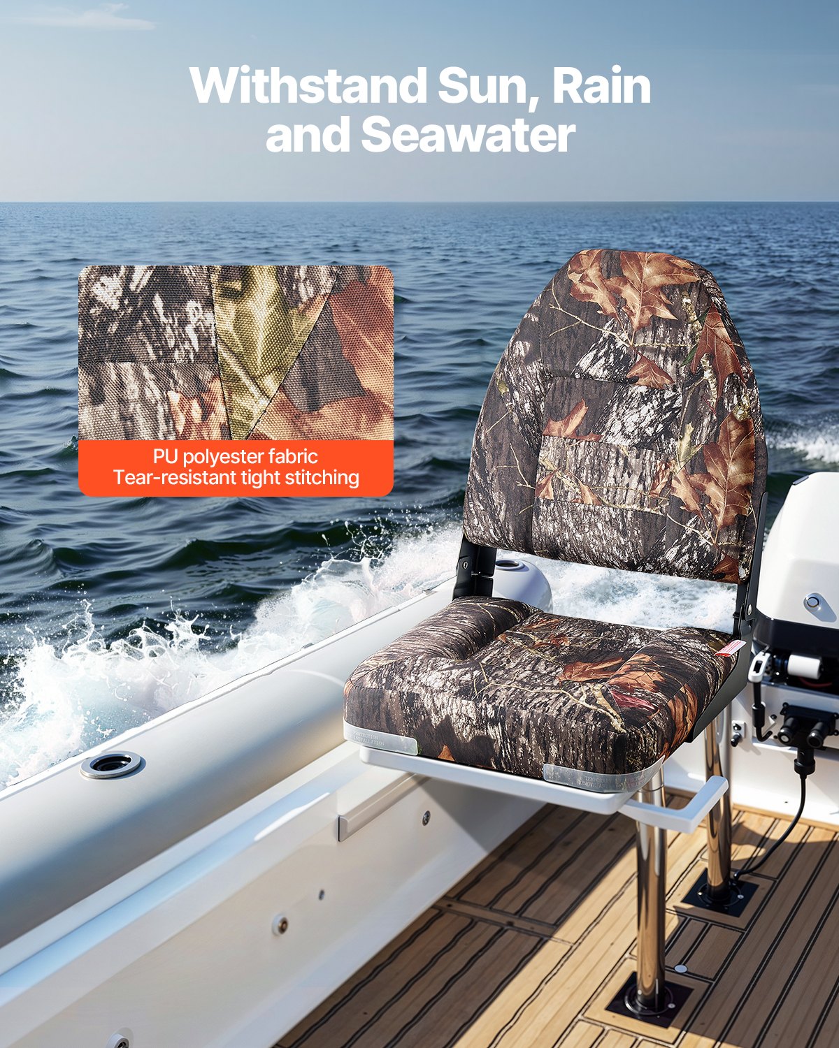 Boat Seat, High Backrest, Fold - Fishing Boat Seat บทวิจารณ์และราคา