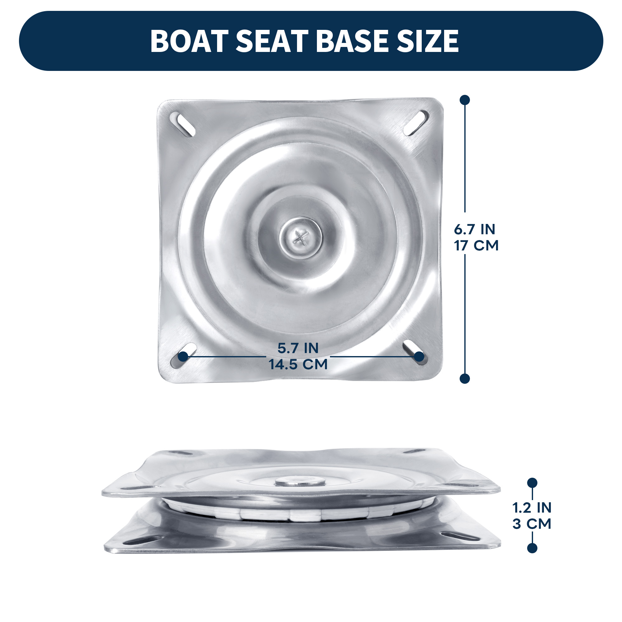 Boat Seat Swivel, 316 Stainles - Fishing Boat Seat บทวิจารณ์และราคา