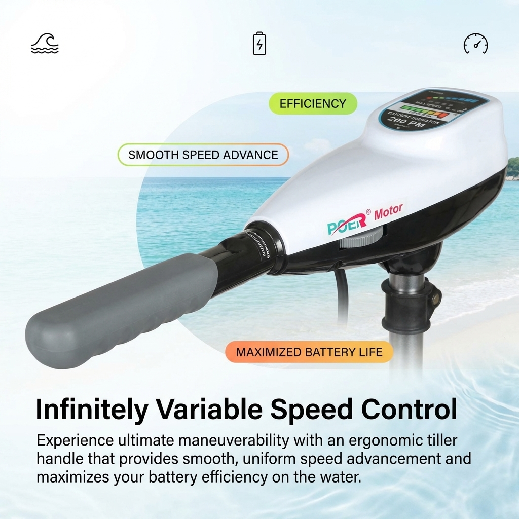 240LBS 300LBS High Thrust Brus - Fishing Boat Trolling Motor บทวิจารณ์และราคา