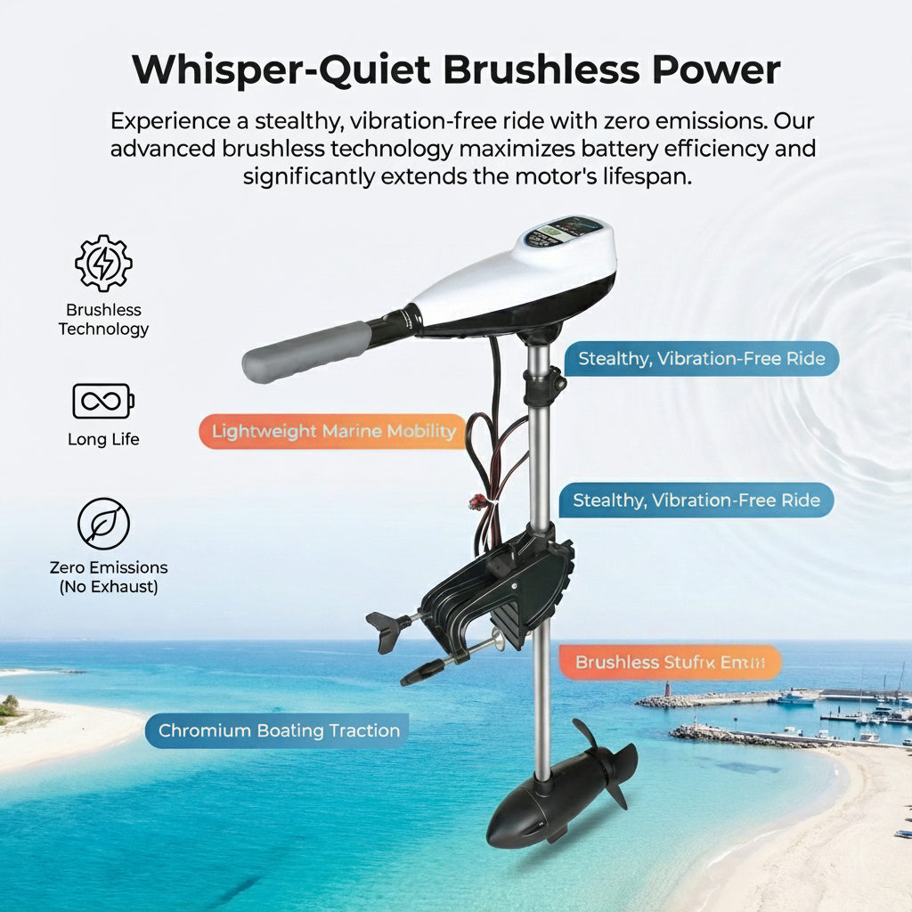 240LBS 300LBS High Thrust Brus - Fishing Boat Trolling Motor บทวิจารณ์และราคา