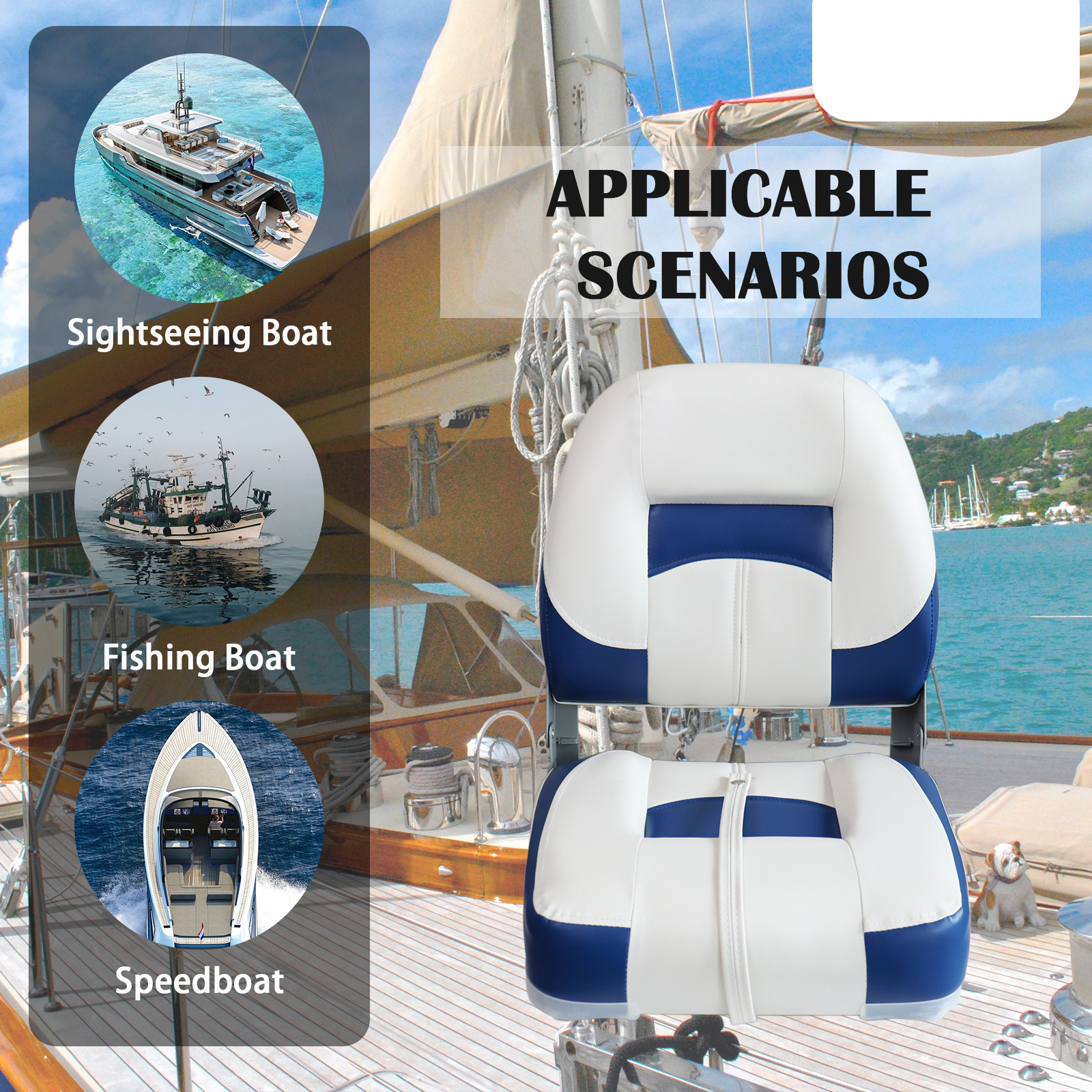 Folding Bass Boat Seats Classi - Fishing Boat Seat บทวิจารณ์และราคา