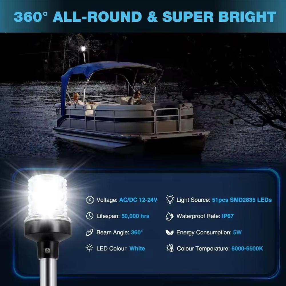 Anchor Light Boat Stern Light  - Fishing Boat Anchor บทวิจารณ์และราคา