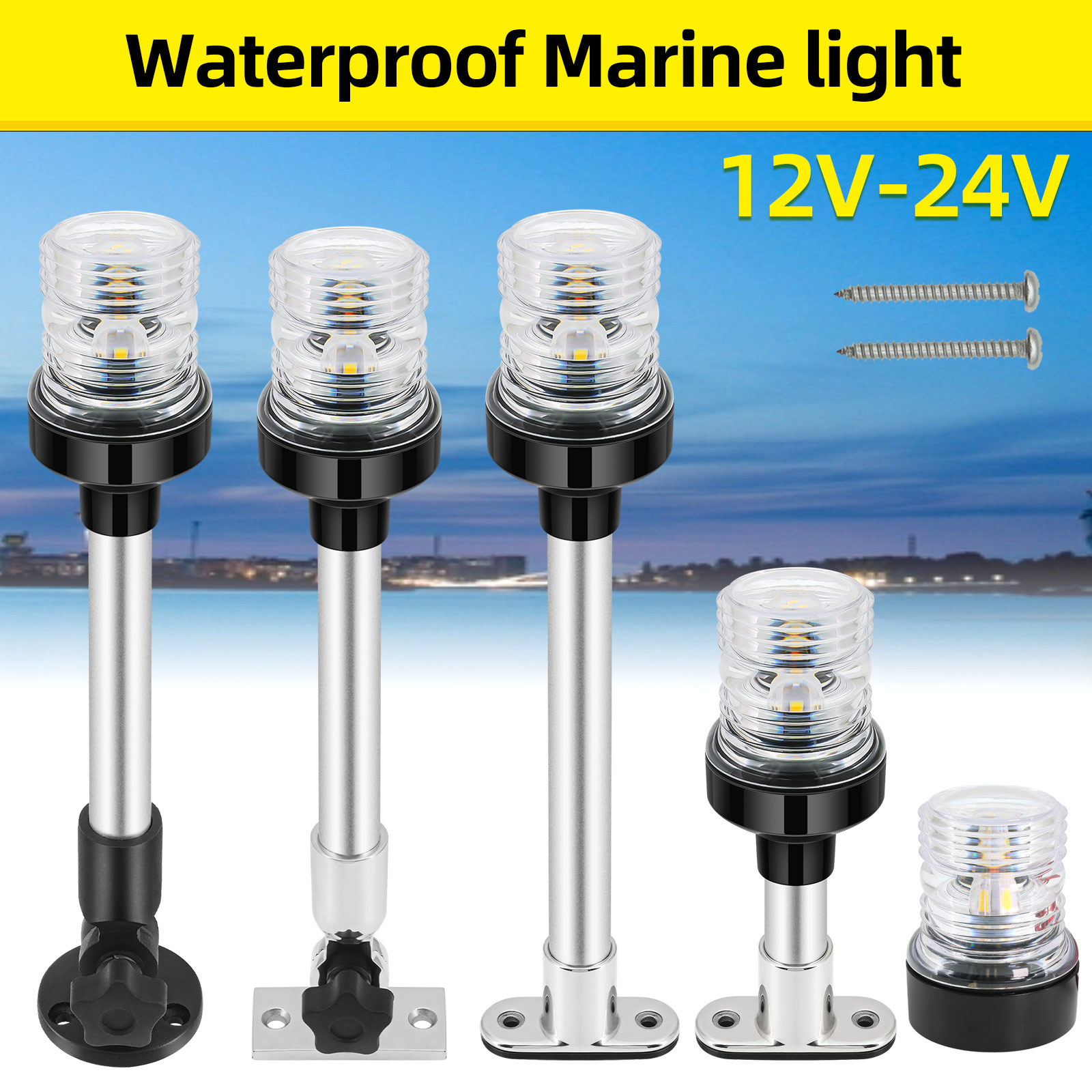 6/12inch LED Fold Yacht Naviga - Fishing Boat Paddle บทวิจารณ์และราคา