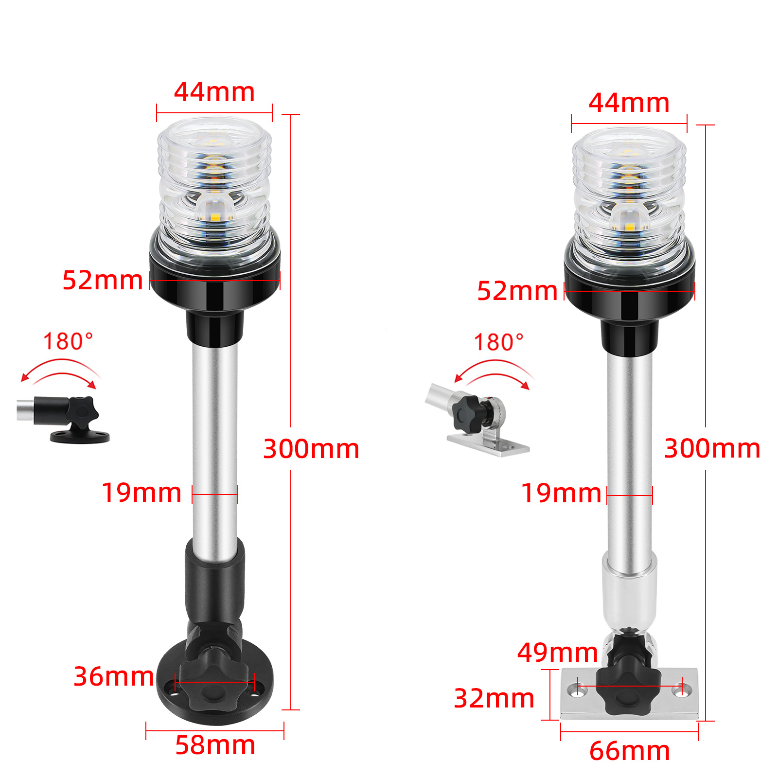 6/12inch LED Fold Yacht Naviga - Fishing Boat Paddle บทวิจารณ์และราคา