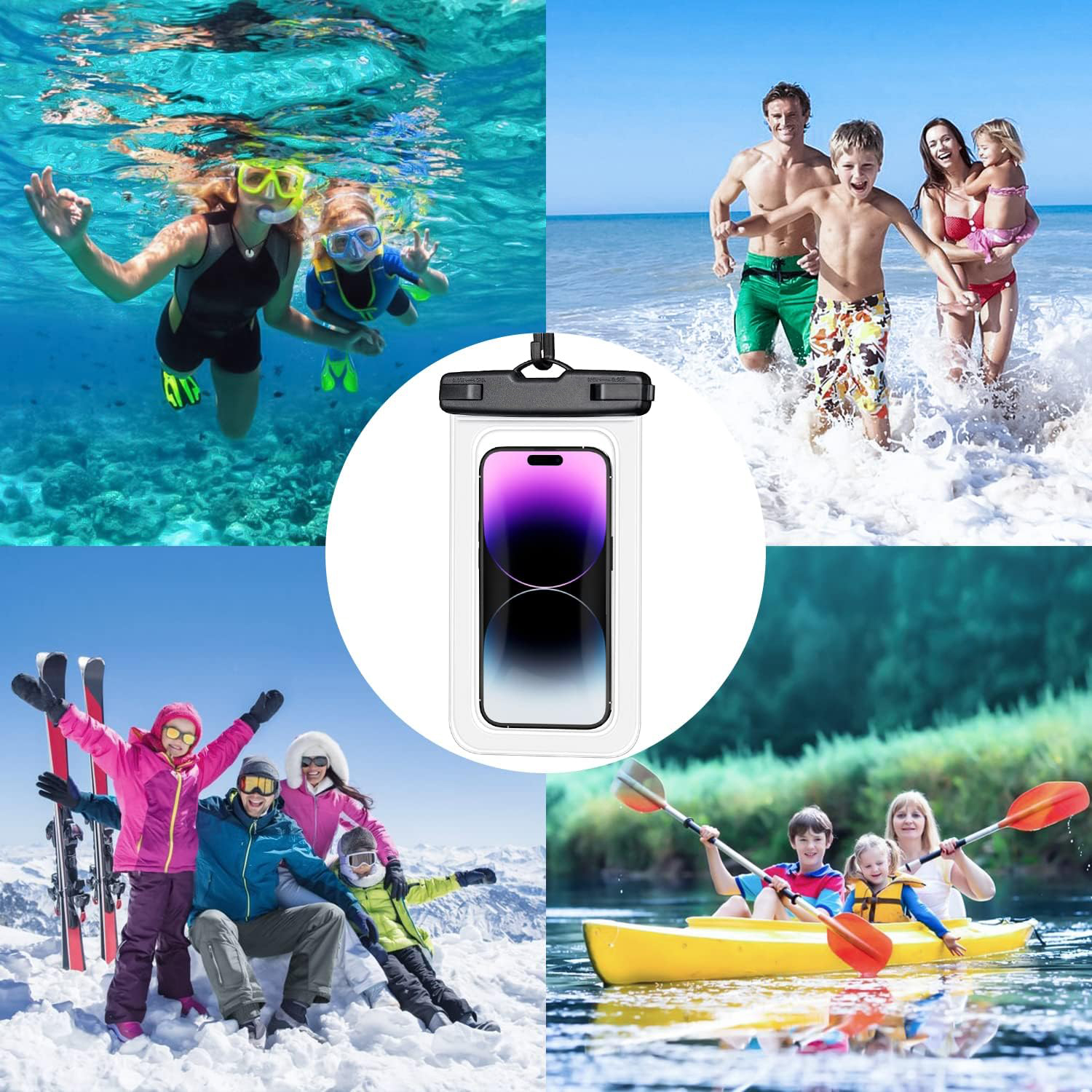 Waterproof Phone Case Swimming - Fishing Boat Cover บทวิจารณ์และราคา