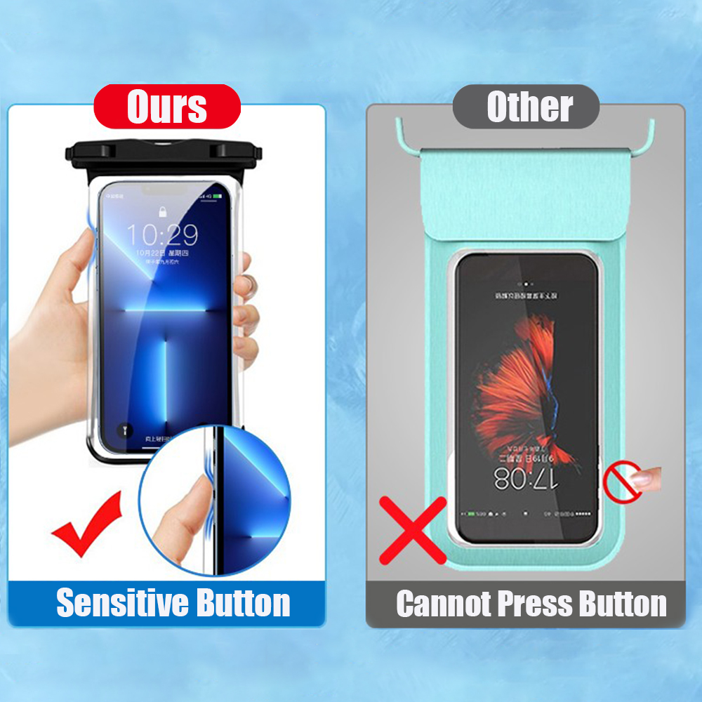 Waterproof Phone Case Swimming - Fishing Boat Cover บทวิจารณ์และราคา