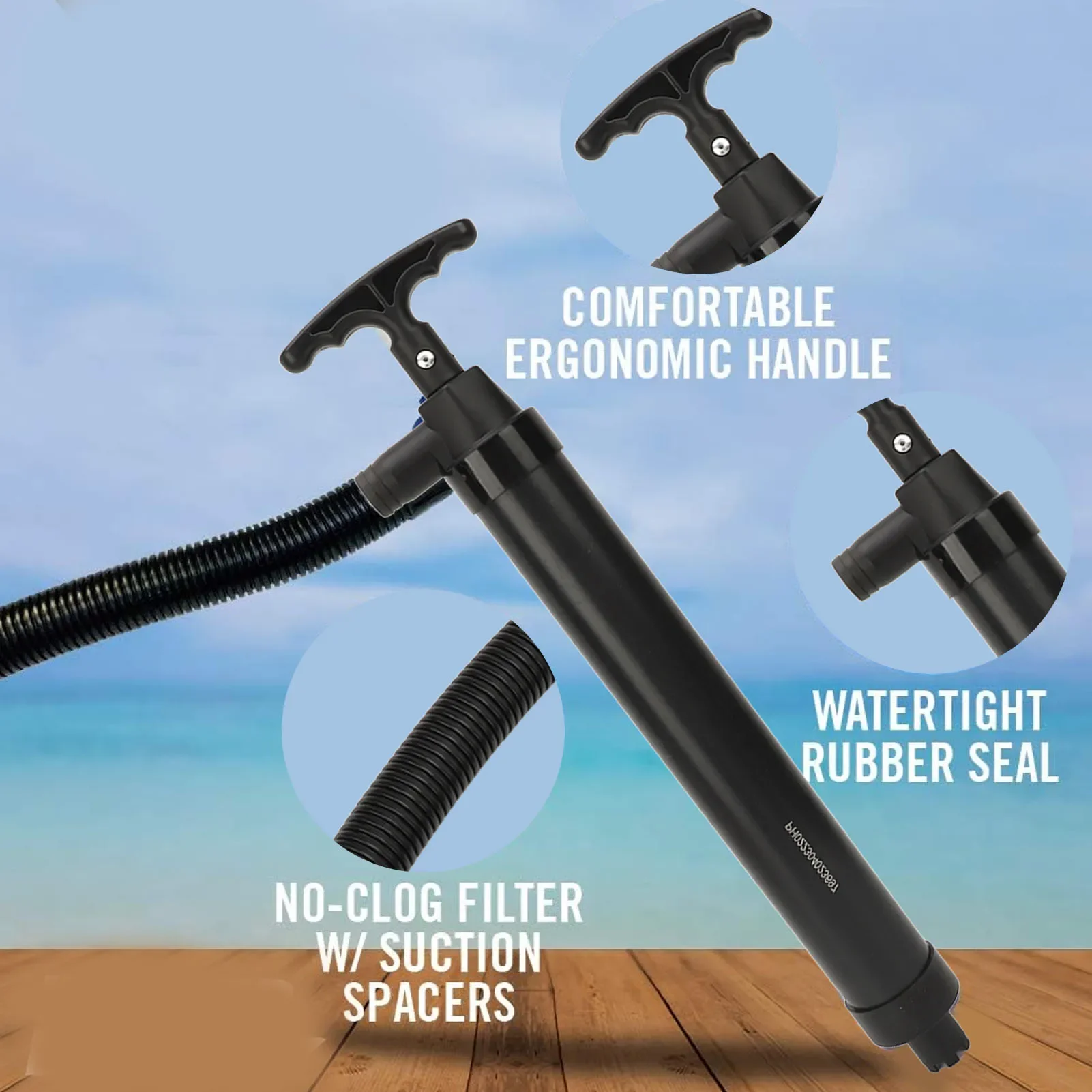 Manual Bilge Pump With Hose Po - Fishing Boat Bilge Pump บทวิจารณ์และราคา