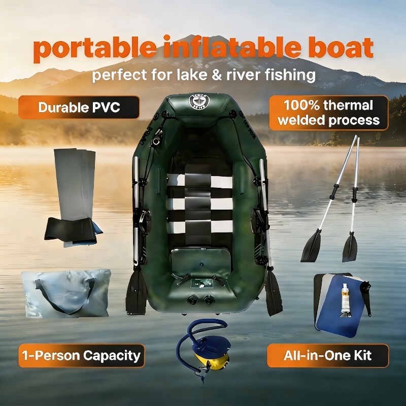 1 Person Fishing Boat Cheap In - Fishing Boat Oar บทวิจารณ์และราคา