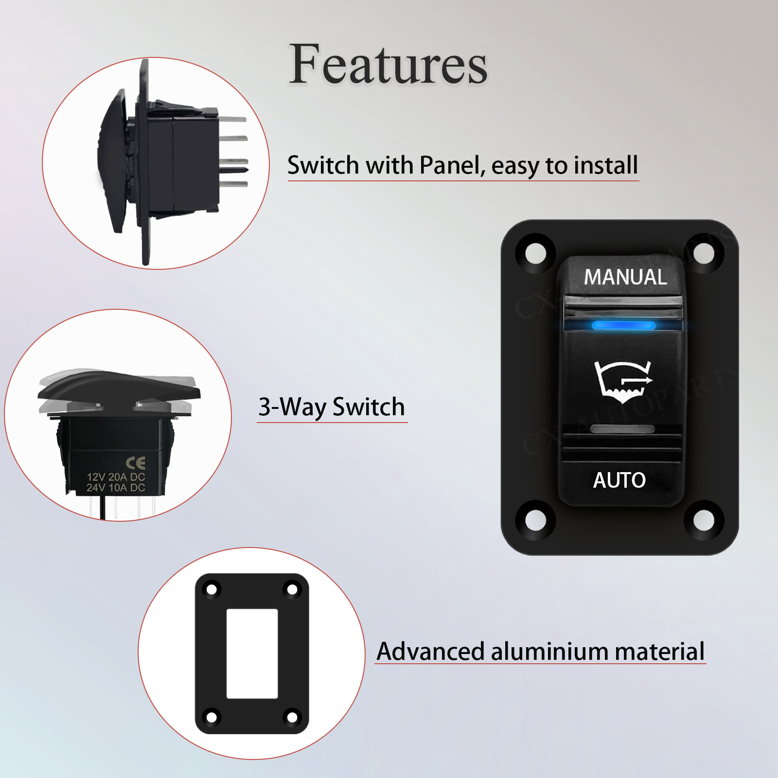 3 Way Bilge Pump Rocker Switch - Fishing Boat Bilge Pump บทวิจารณ์และราคา