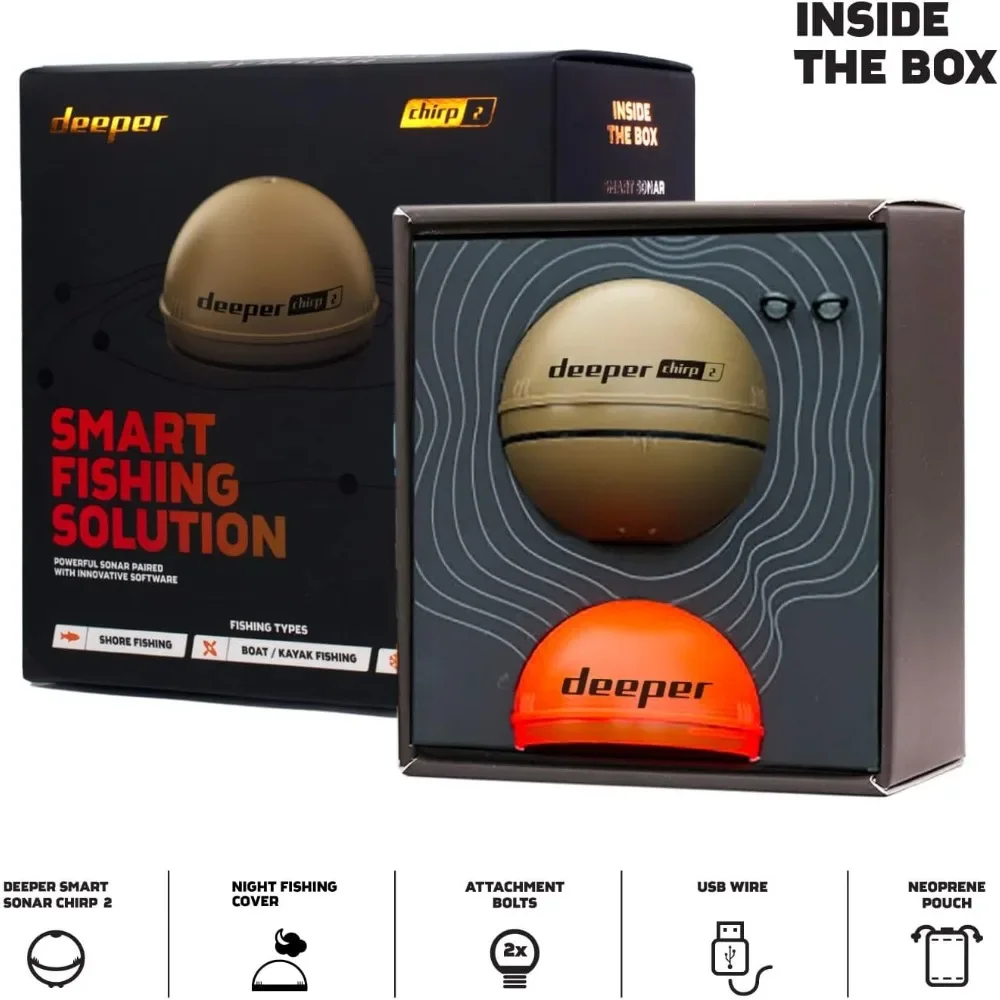 A  Chirp 2 Sonar Fish Finder - - Fishing Boat Depth Finder บทวิจารณ์และราคา