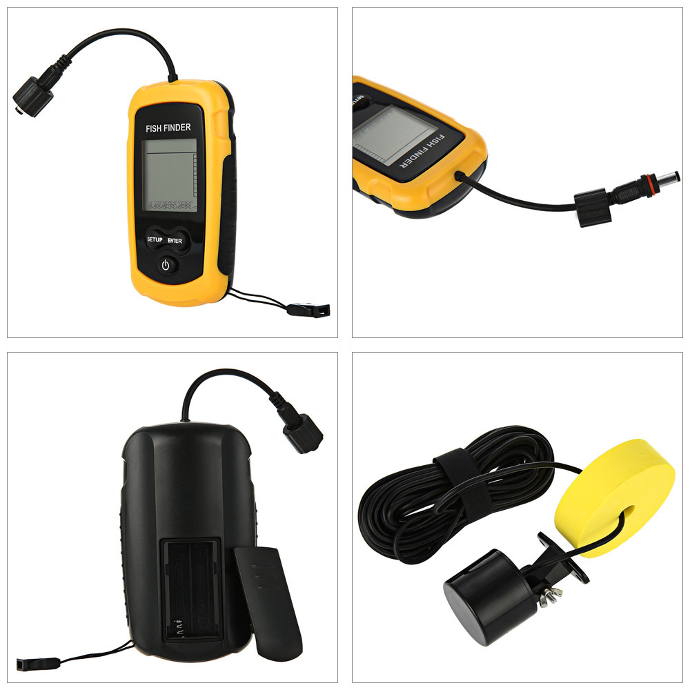 Alarm 100M Portable Sonar Fish - Fishing Boat Depth Finder บทวิจารณ์และราคา