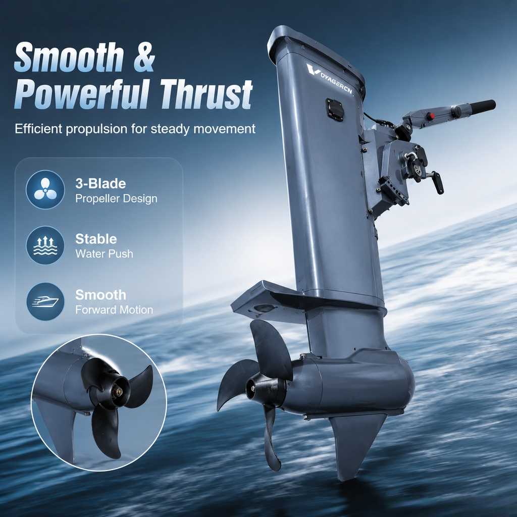 GPS Enabled 1500W 5HP 48V Elec - Fishing Boat Outboard Motor บทวิจารณ์และราคา
