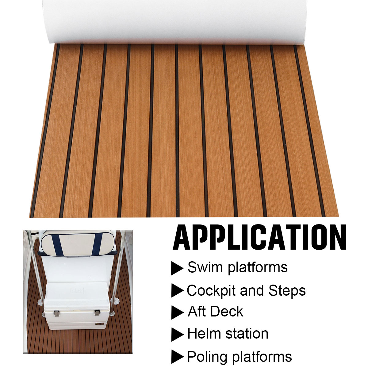 2400X600x6mm Self-Adhesive EVA - Fishing Boat Paddle บทวิจารณ์และราคา