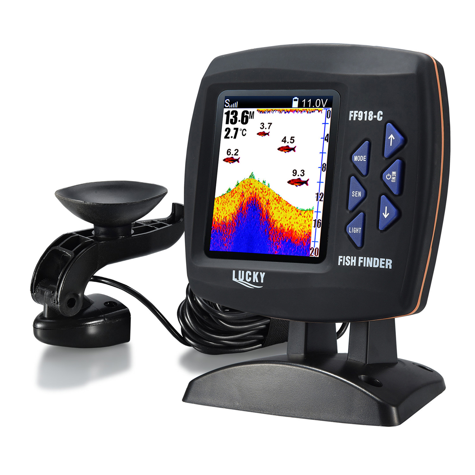 Fish Finder Wireless Sonar Sen - Fishing Boat Depth Finder บทวิจารณ์และราคา
