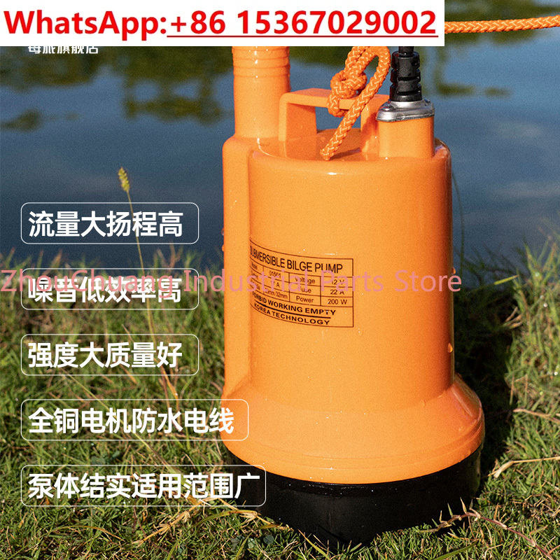 Marine bilge pump 12V24v DC su - Fishing Boat Bilge Pump บทวิจารณ์และราคา