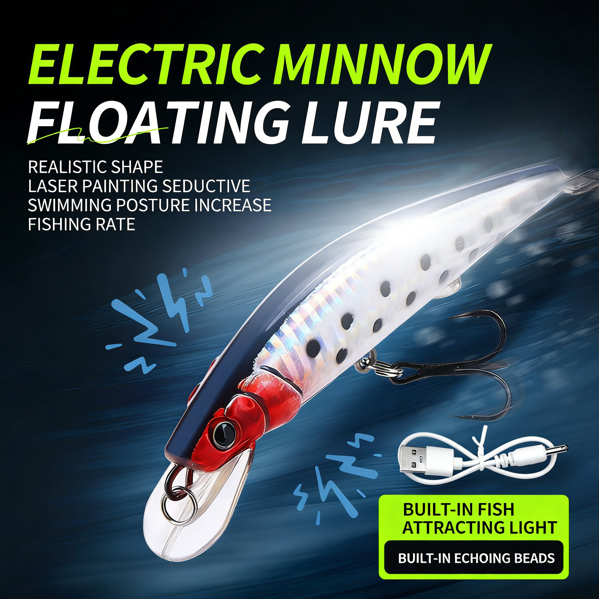 Simulated Fishing Lures Bait E - Fishing Boat Navigation Light บทวิจารณ์และราคา