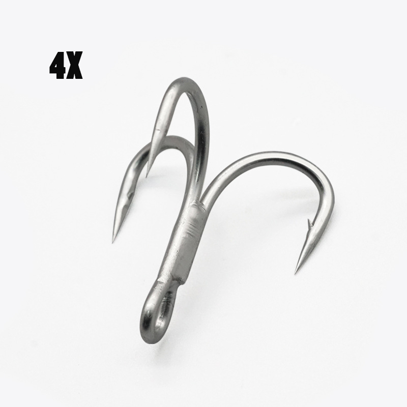 100Pcs Fishhooks 4X Strong Tre - Fishing Boat Anchor บทวิจารณ์และราคา