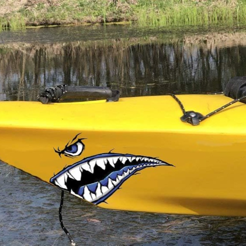 2PCS Shark Teeth Mouth Boat St - Fishing Boat Oar บทวิจารณ์และราคา