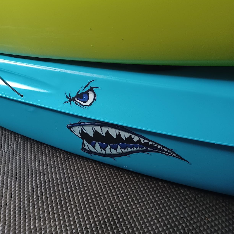 2PCS Shark Teeth Mouth Boat St - Fishing Boat Oar บทวิจารณ์และราคา
