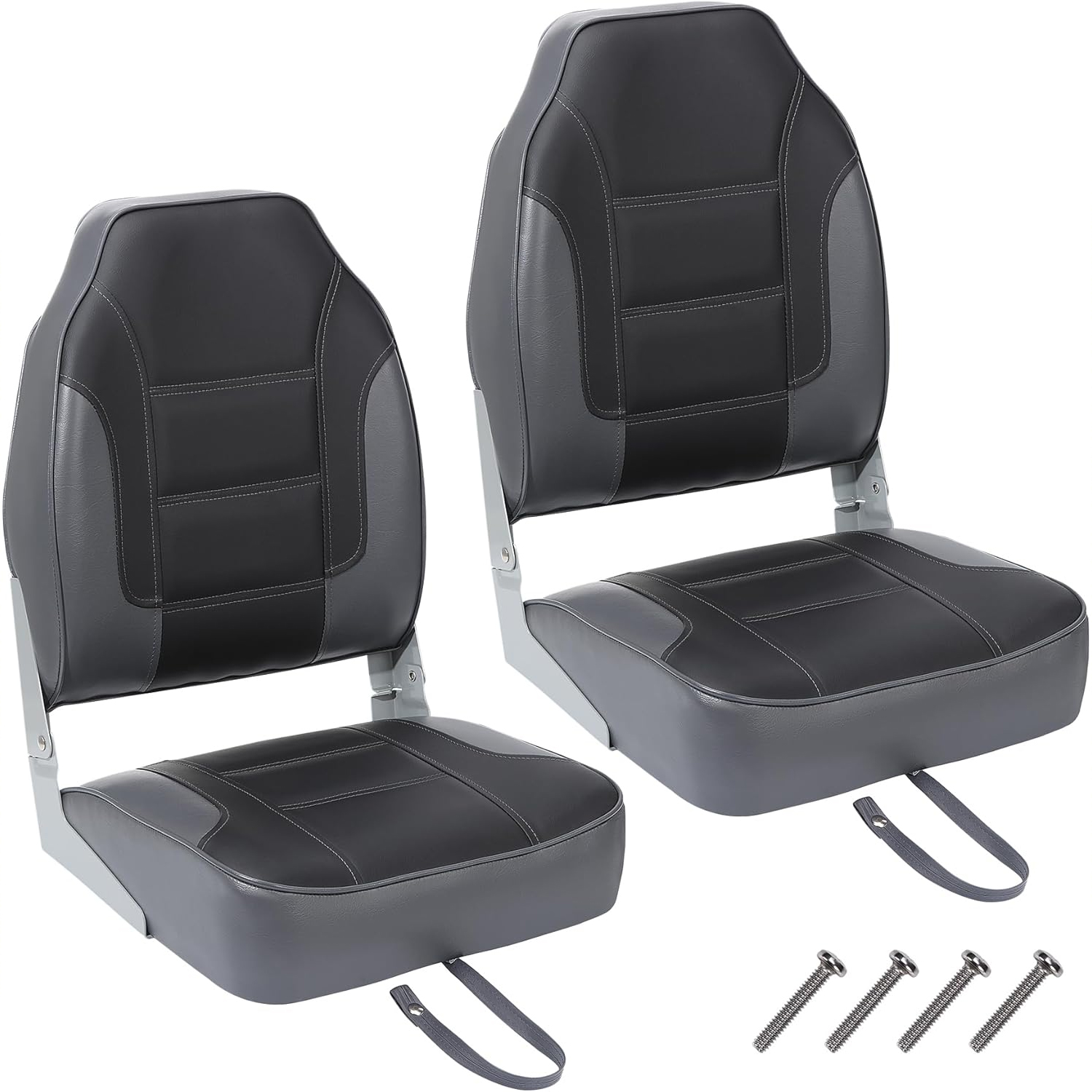 2 Pack Folding Boat Seats, Hig - Fishing Boat Seat บทวิจารณ์และราคา