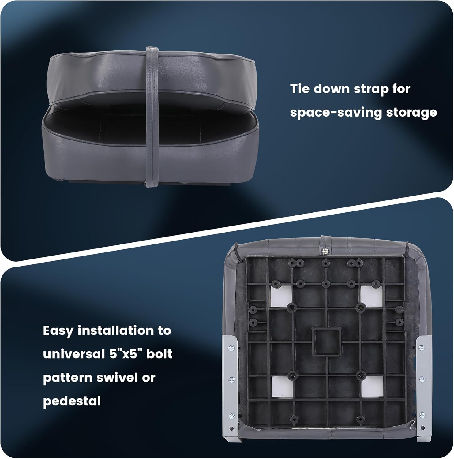 2 Pack Folding Boat Seats, Hig - Fishing Boat Seat บทวิจารณ์และราคา