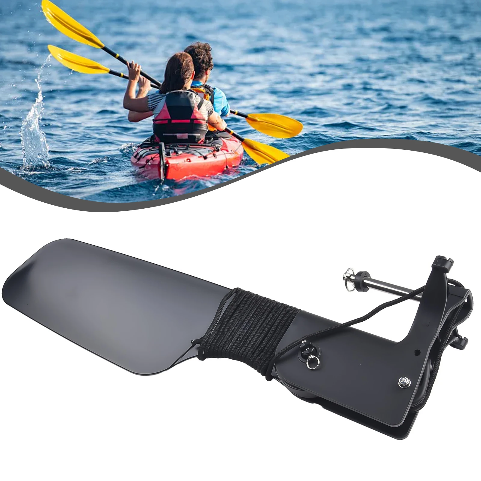 For Kayak Big Tail Rudder with - Fishing Boat Steering Wheel บทวิจารณ์และราคา