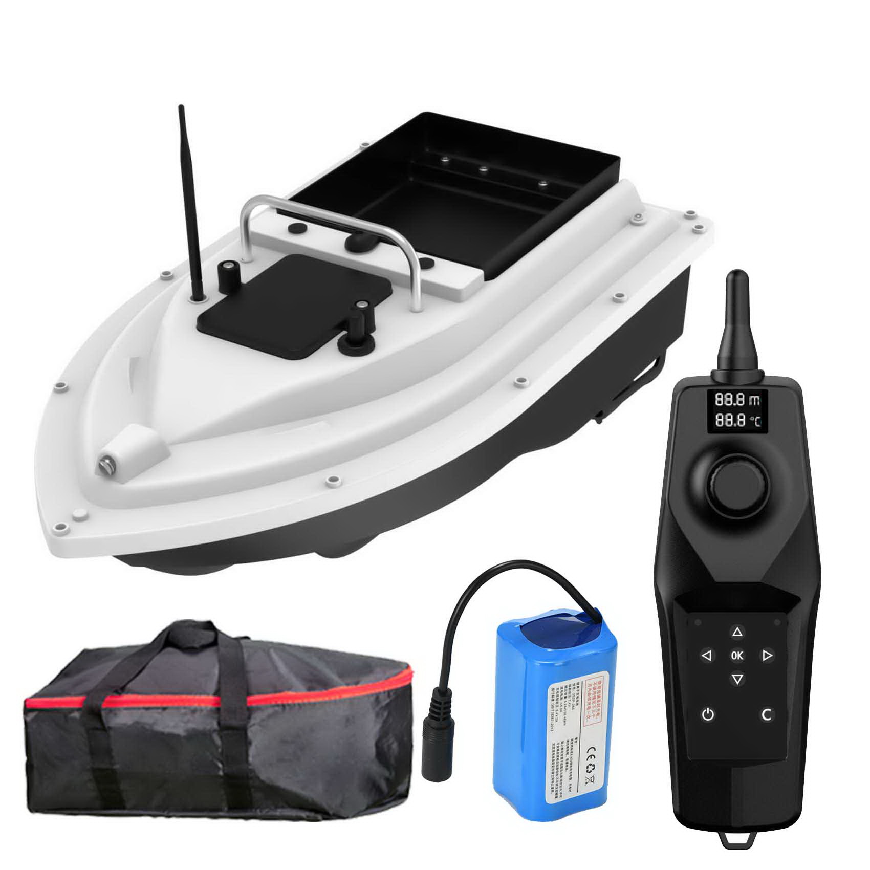 D36 RC Fishing Bait Boat with  - Fishing Boat Trailer บทวิจารณ์และราคา