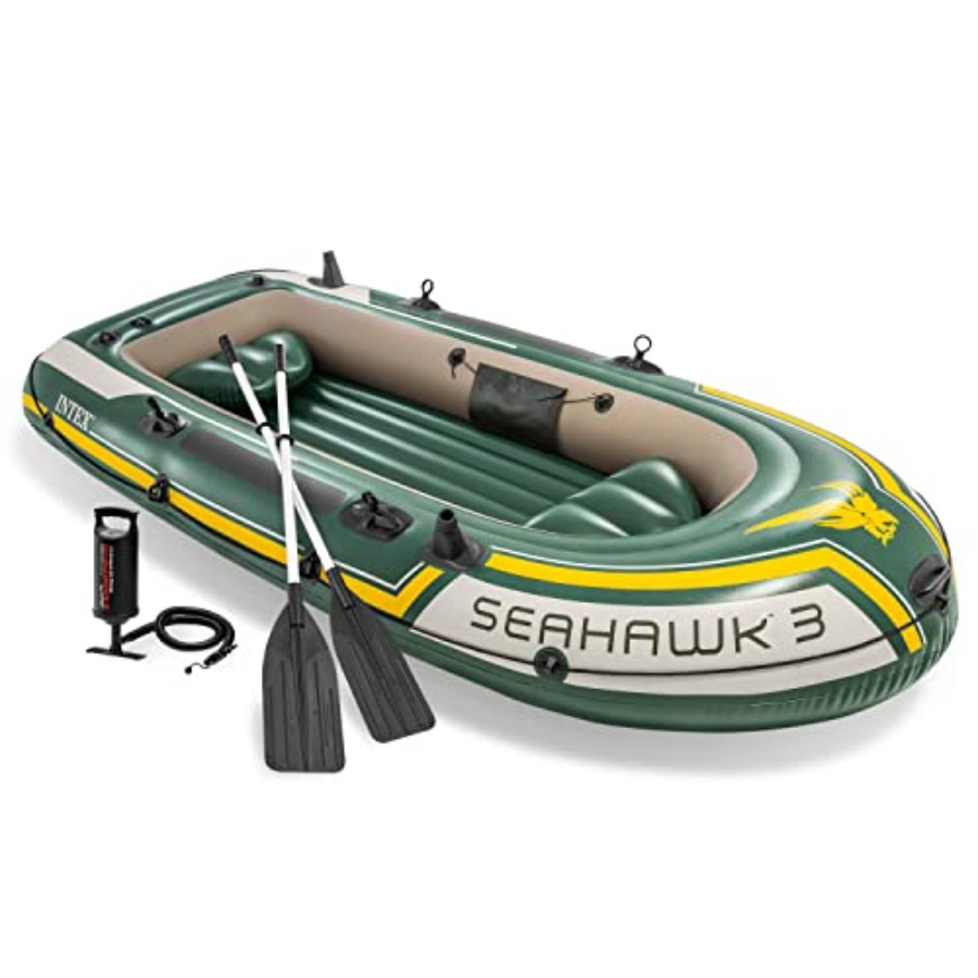 Inflatable Fishing Boat with O - Fishing Boat Oar บทวิจารณ์และราคา