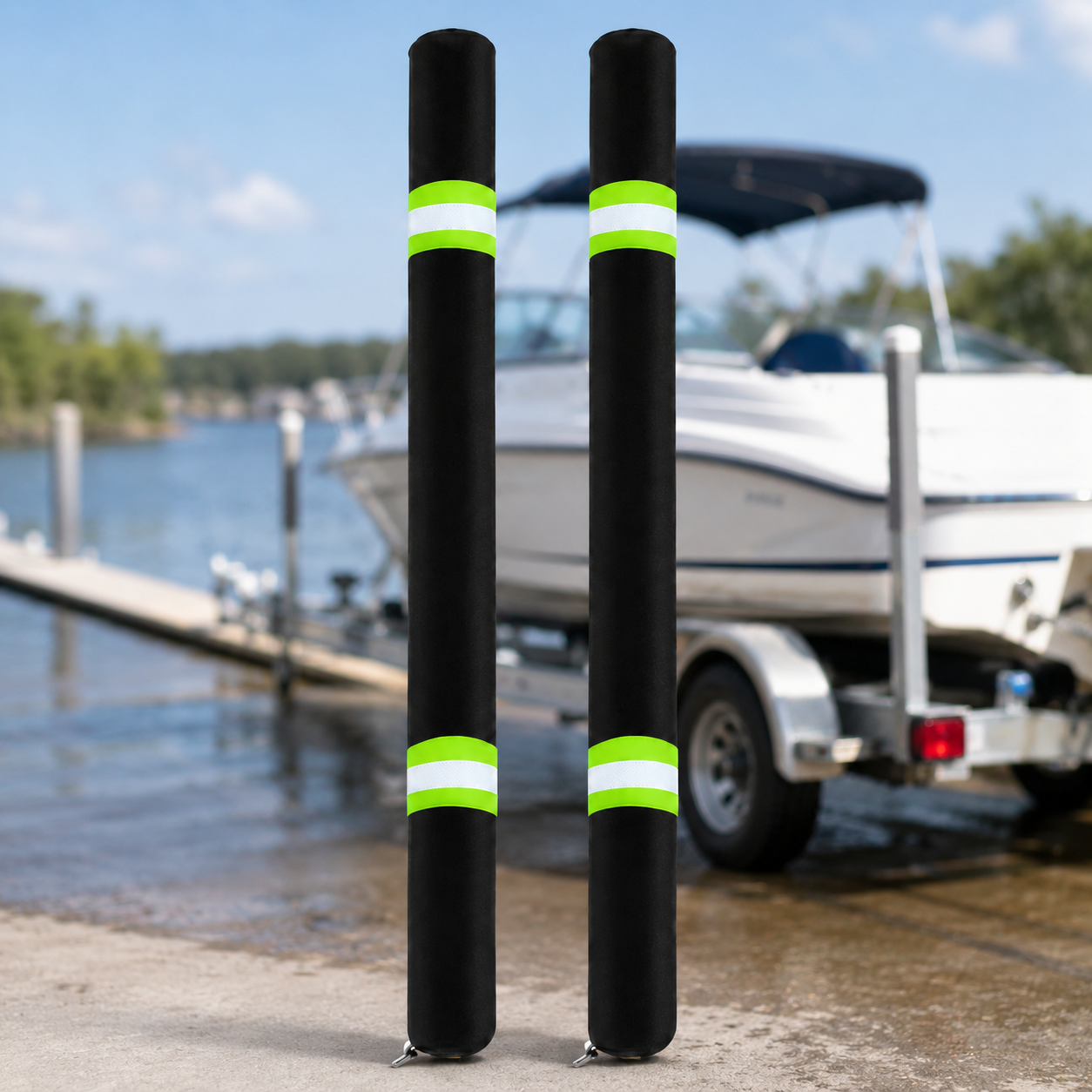 2Pcs Boat Trailer Guide Pole C - Fishing Boat Trailer บทวิจารณ์และราคา